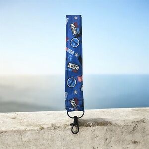 Blue MARINE’S Wrist Key Holder  with Black Clip